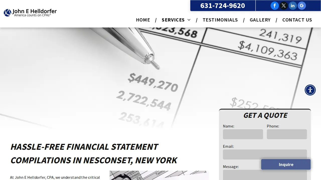 John E Helldorfer, CPA page