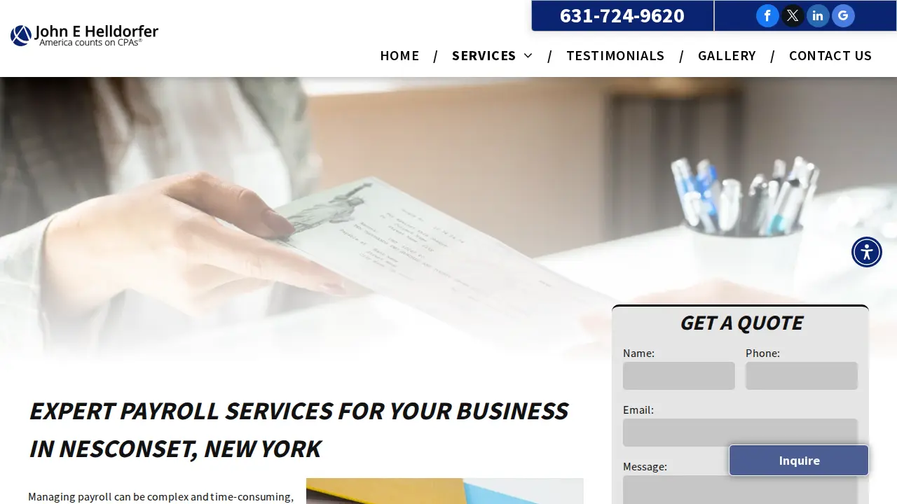 John E Helldorfer, CPA page