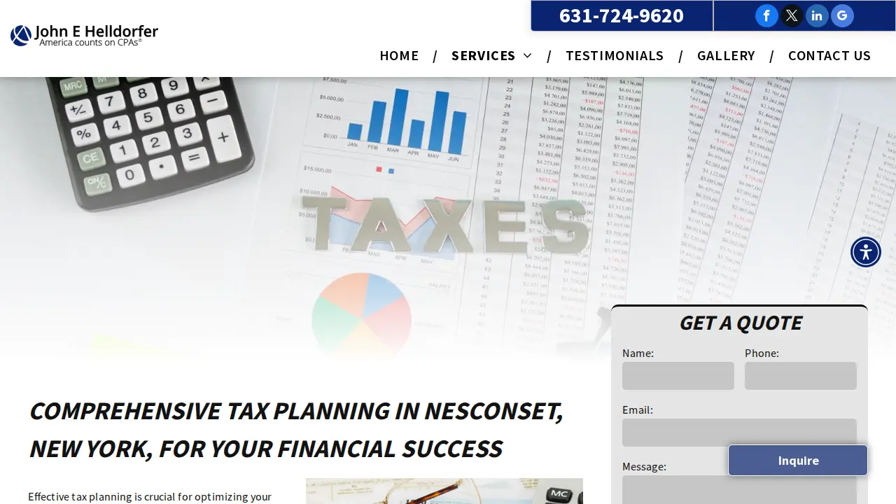 John E Helldorfer, CPA page