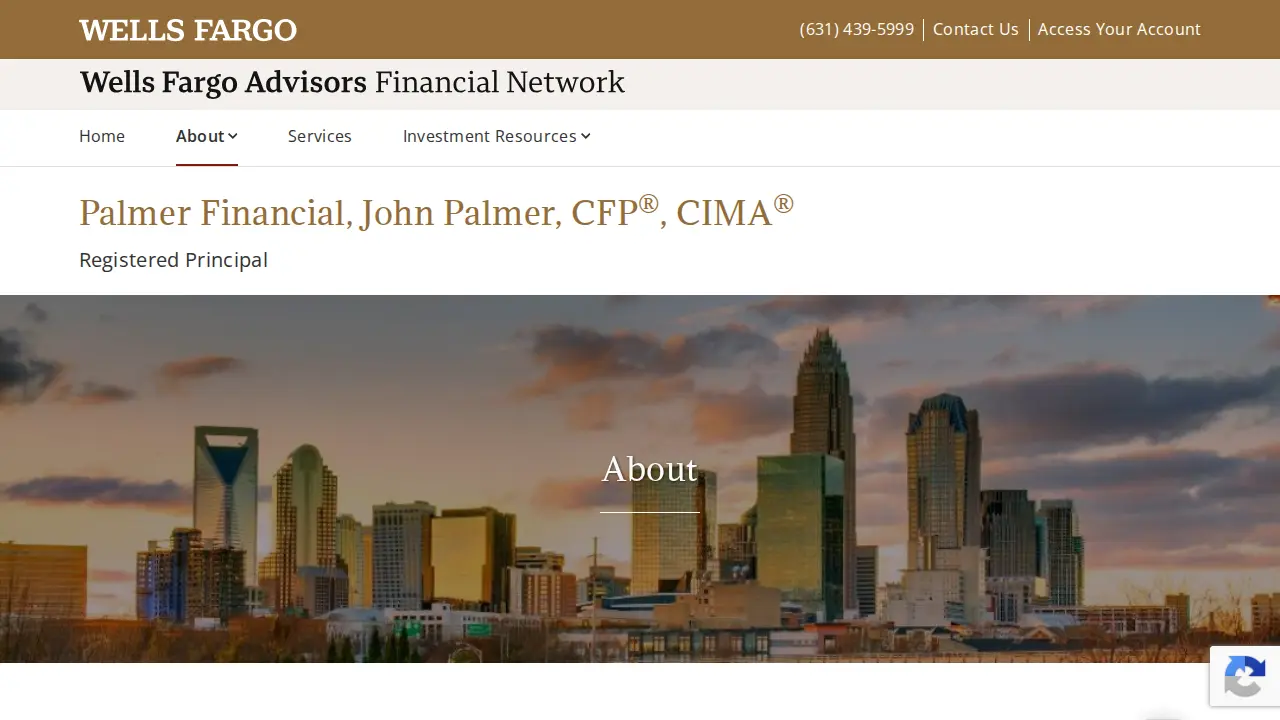 Palmer Financial page