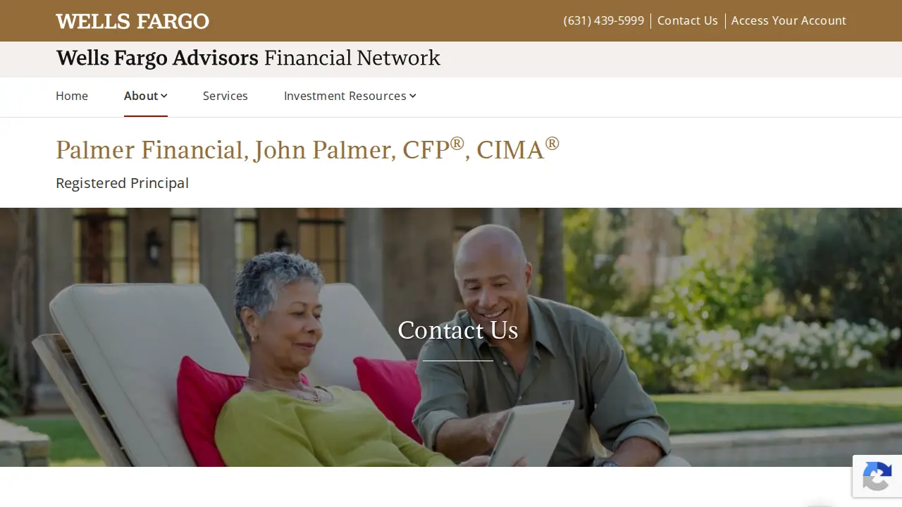 Palmer Financial page