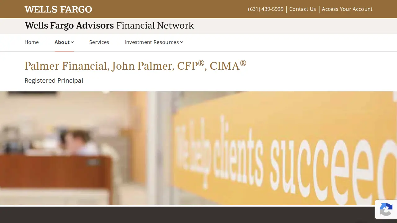 Palmer Financial page