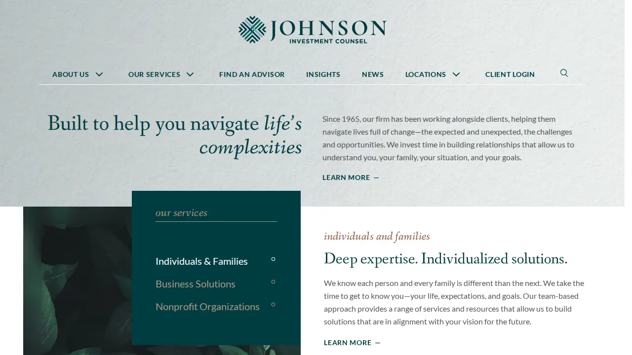 Johnson Investment Counsel page
