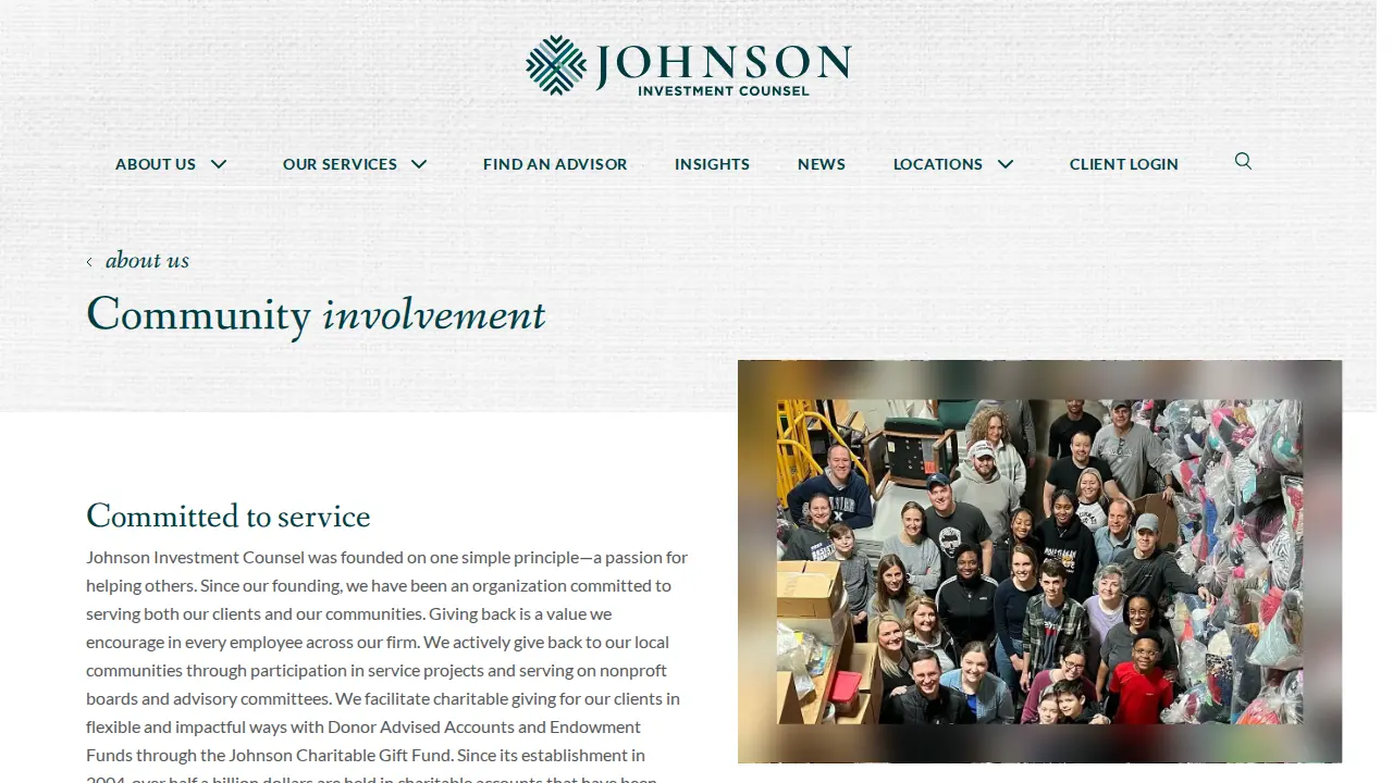 Johnson Investment Counsel page