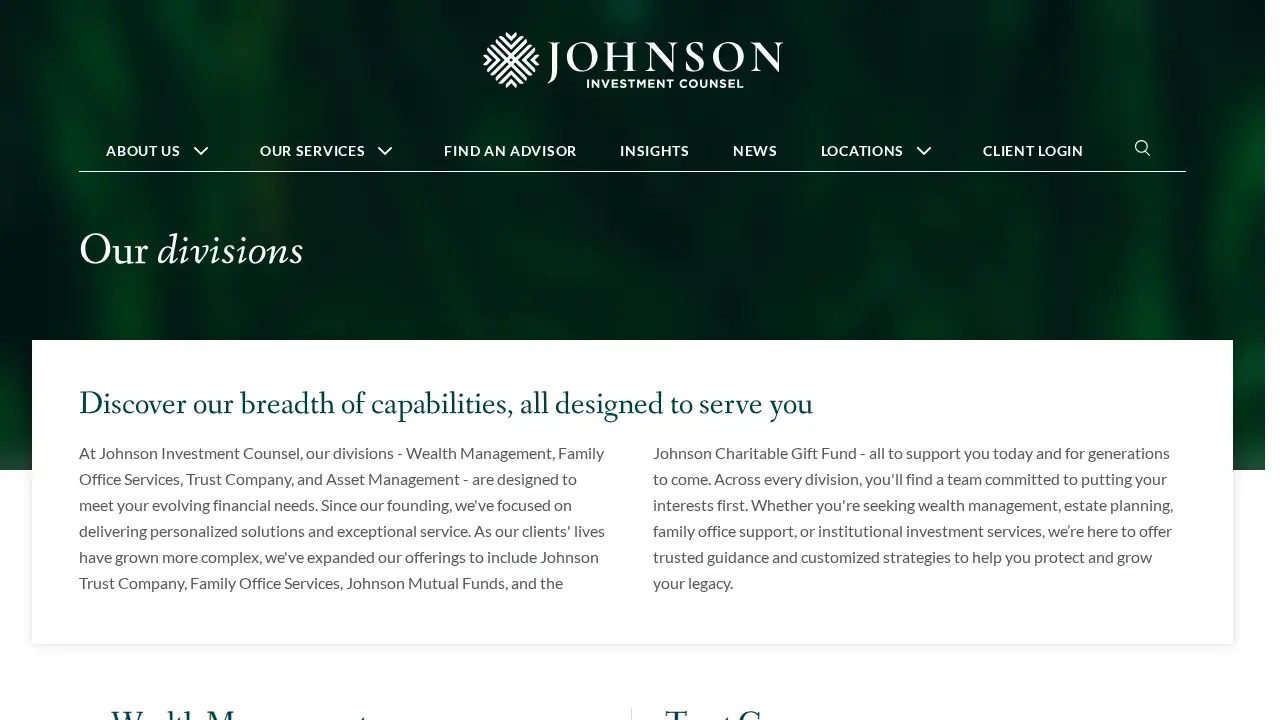 Johnson Investment Counsel page