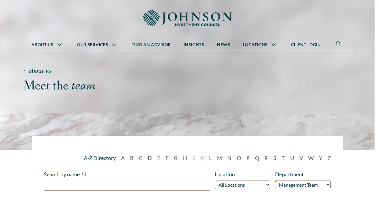 Johnson Investment Counsel page