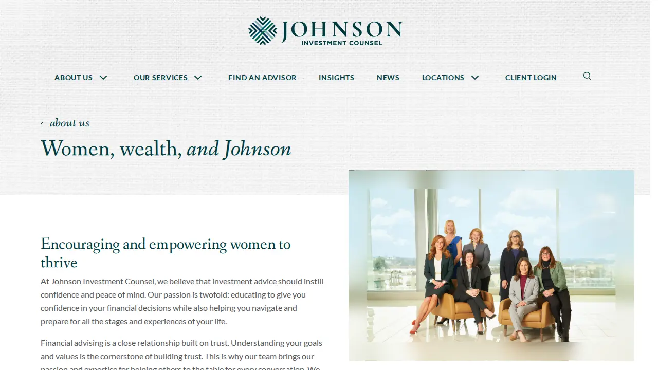 Johnson Investment Counsel page