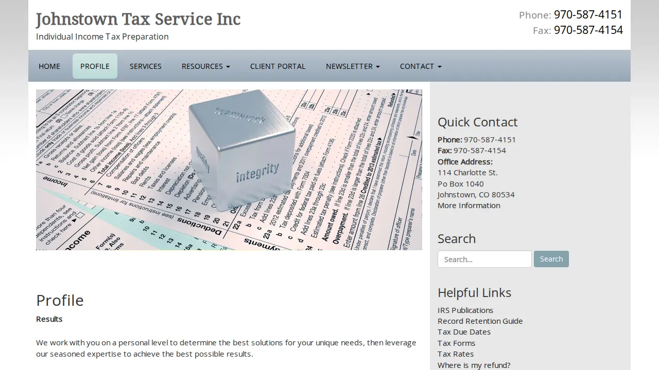 Johntown Tax Services Inc page