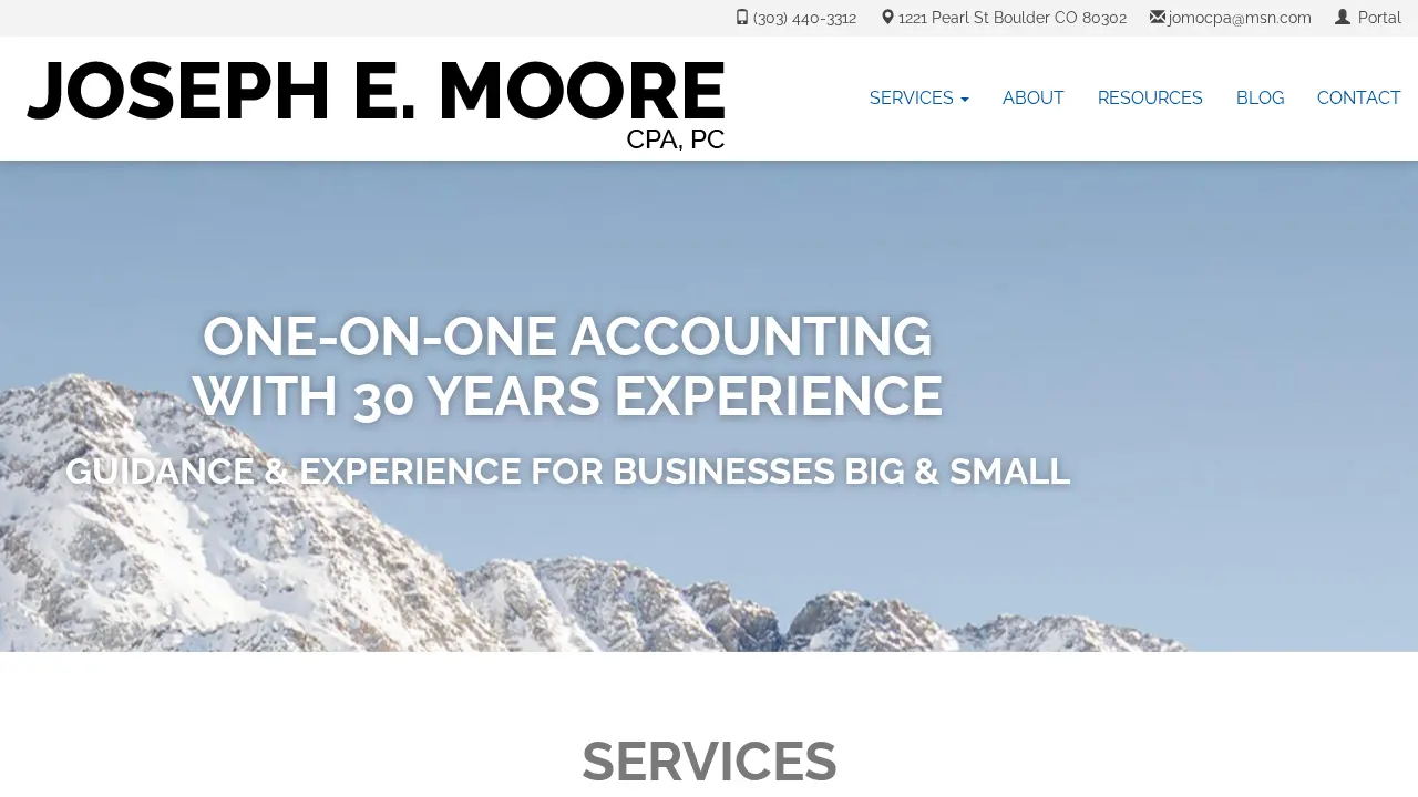 Joseph E Moore Cpa