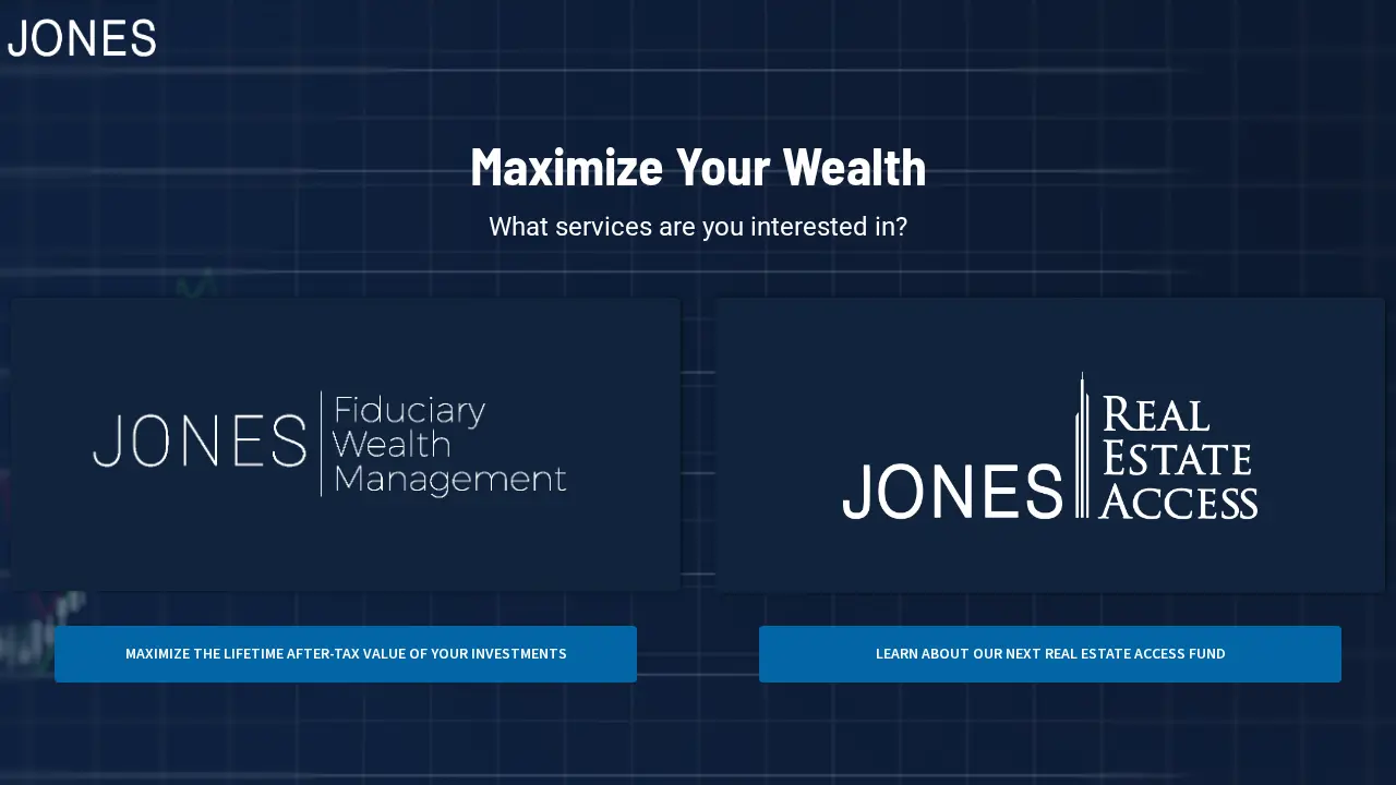 Jones Fiduciary Wealth Management | JFWM Real Estate Access Funds page