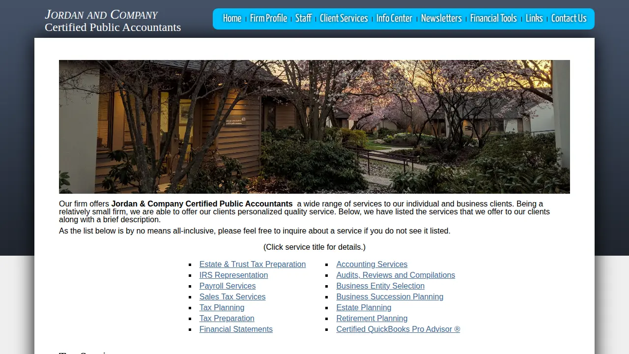 Jordan & Company CPA's page