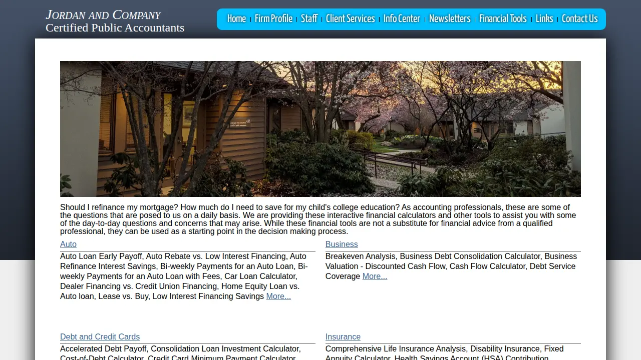Jordan & Company CPA's page