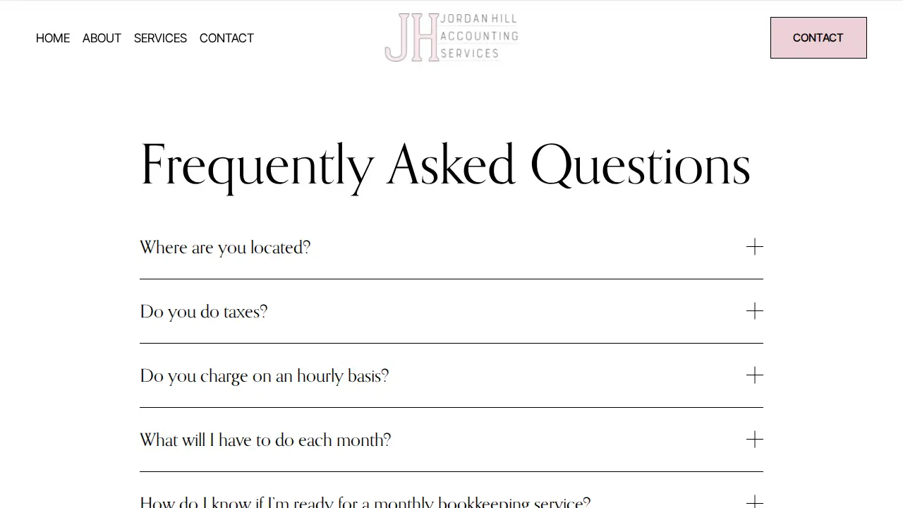 Jordan Hill Accounting Services, LLC page