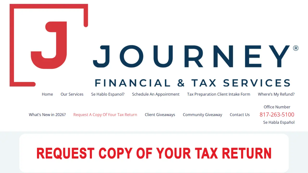 Journey Financial & Tax Services page