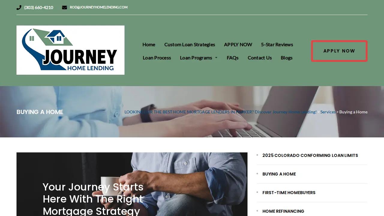 Journey Home Lending page