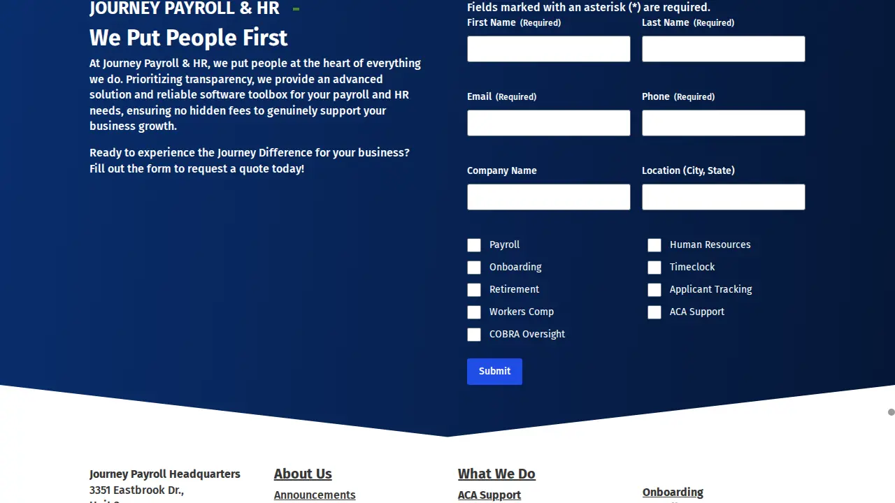 Journey Payroll & HR - NYC page
