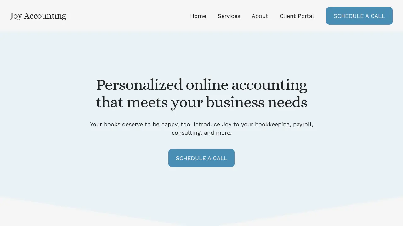Joy Accounting LLC page