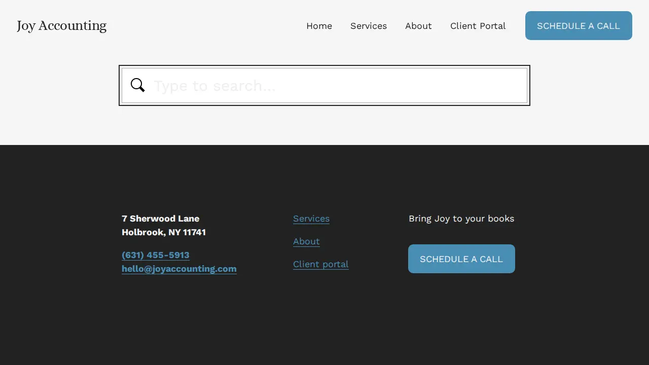 Joy Accounting LLC page