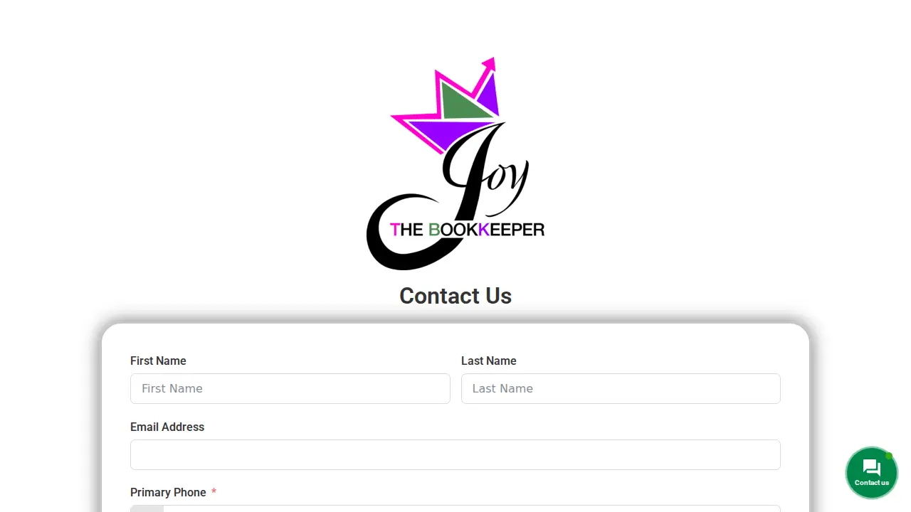 Joy the bookkeeper page