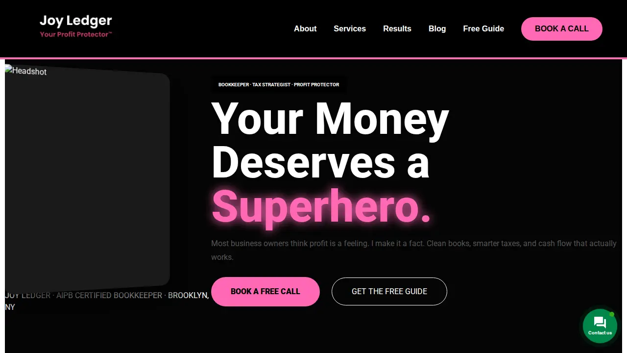 Joy the bookkeeper page