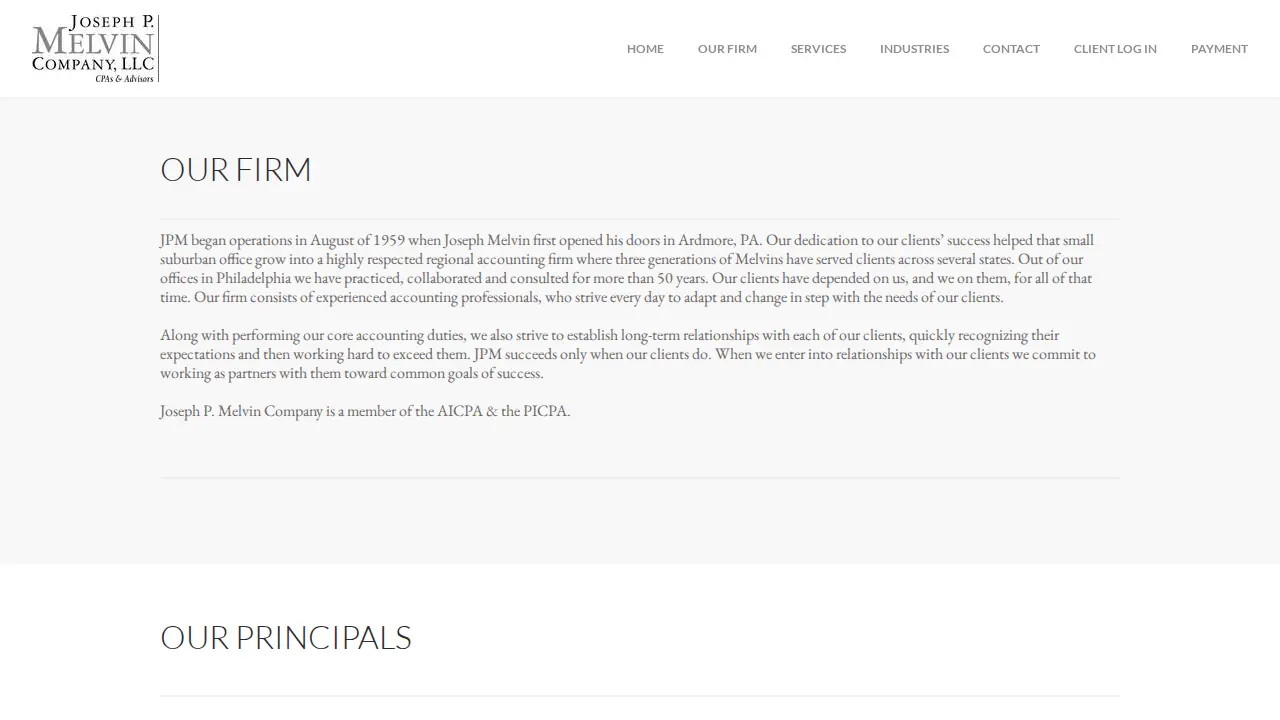 Joseph P Melvin Company LLC page