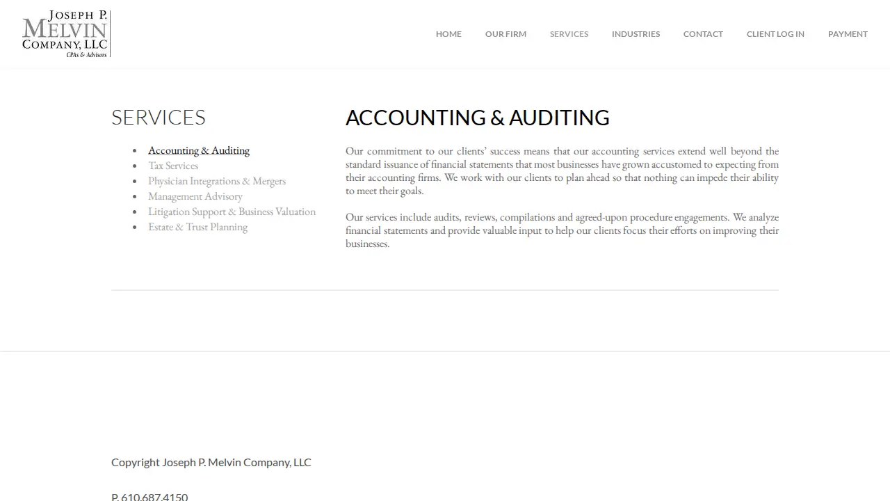 Joseph P Melvin Company LLC page