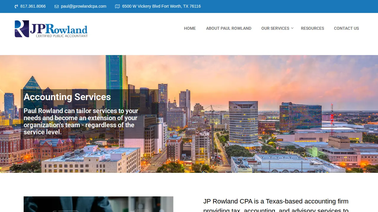 JP Rowland CPA page