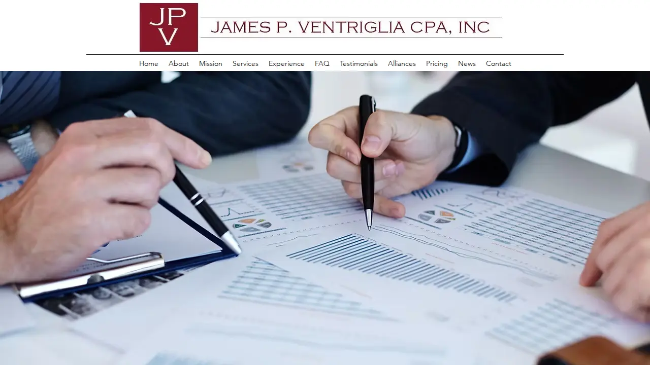 James P Ventriglia Inc page