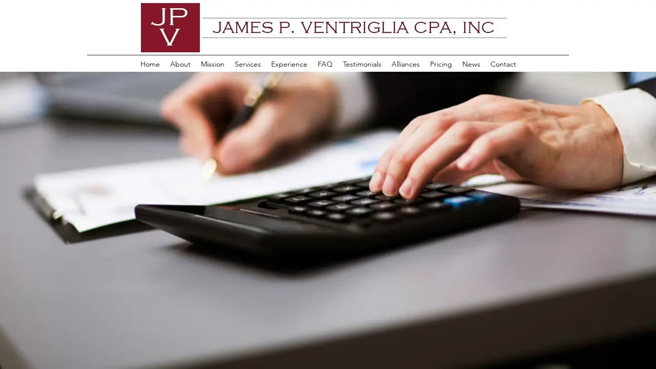 James P Ventriglia Inc page