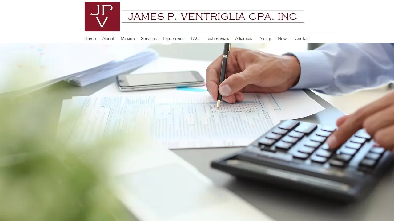 James P Ventriglia Inc page