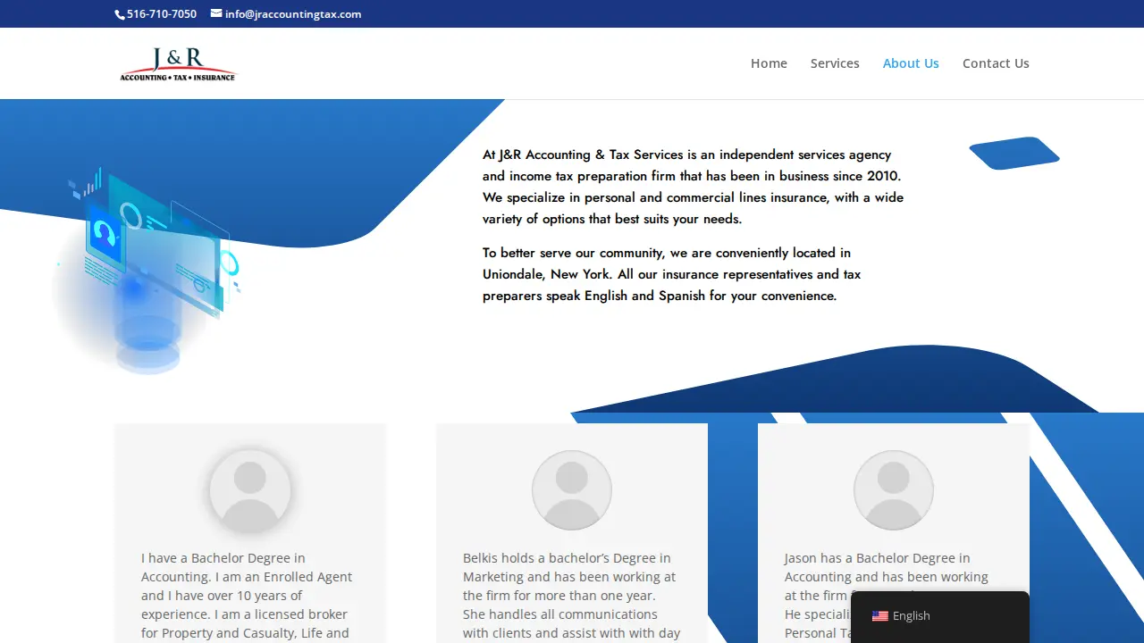 J & R Accounting & Tax Services page