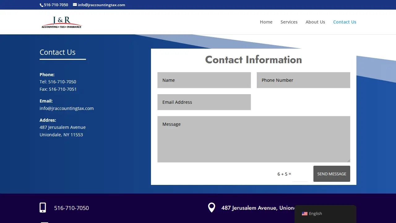 J & R Accounting & Tax Services page