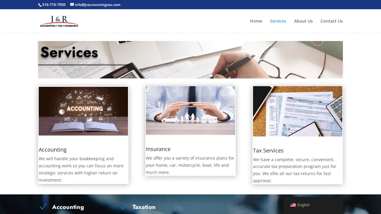 J & R Accounting & Tax Services page