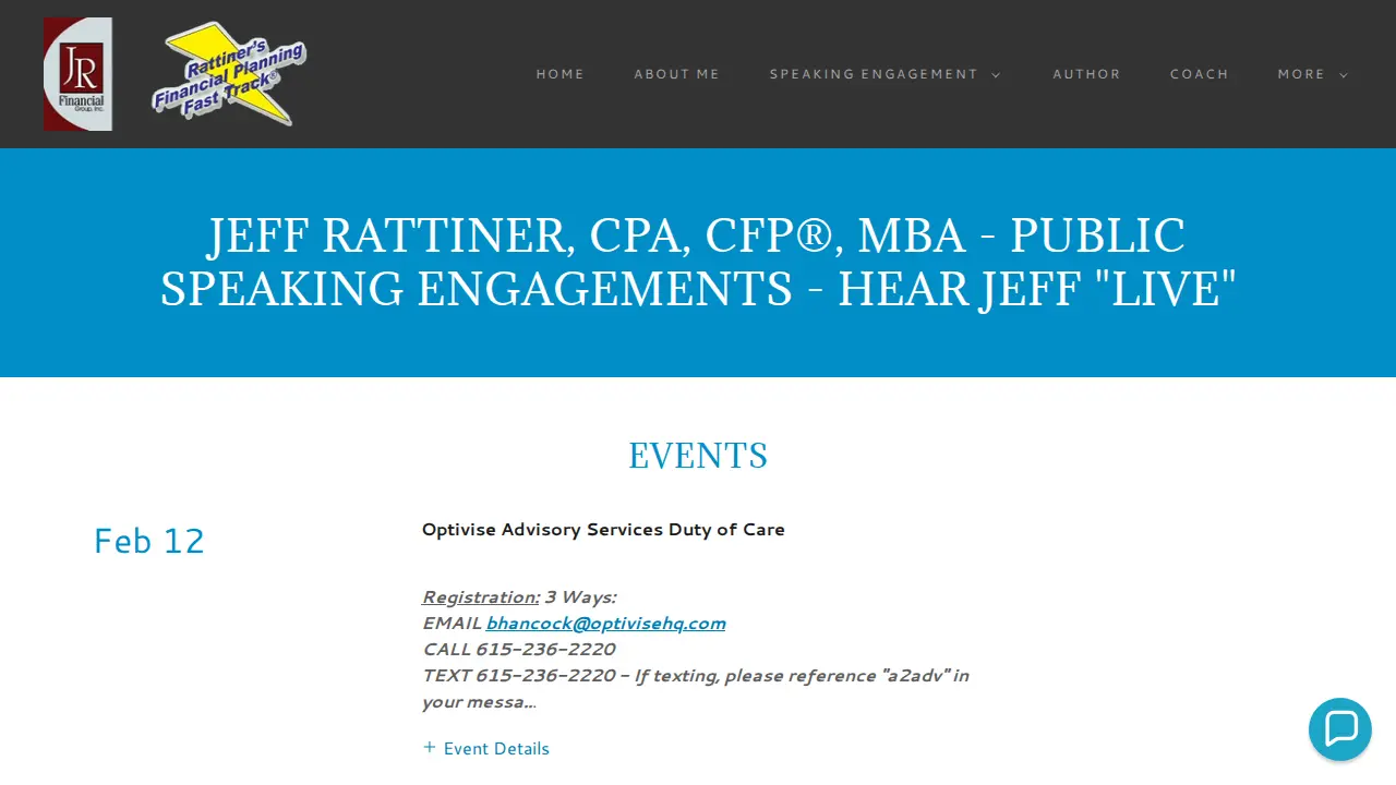 J R Financial Group Inc page