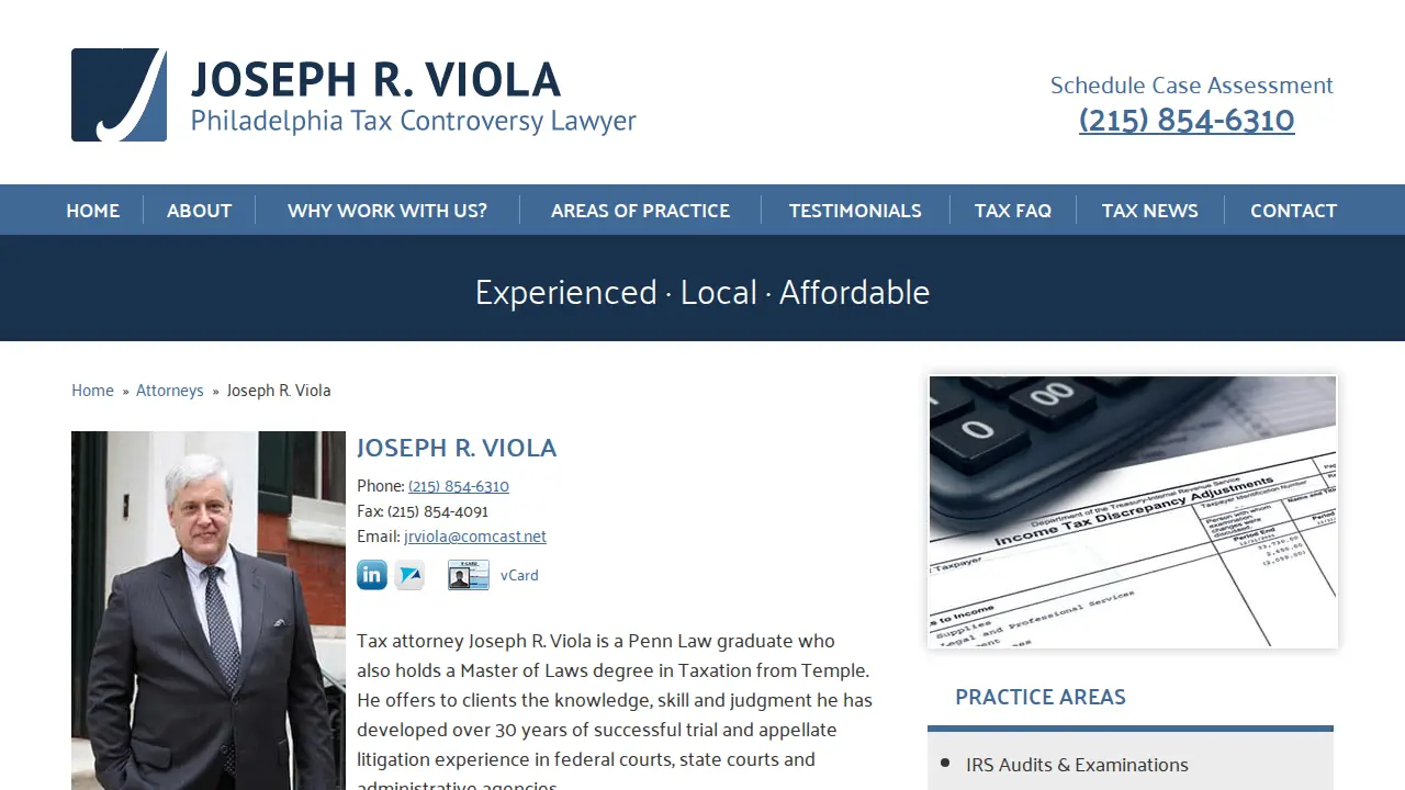 Joseph R. Viola page