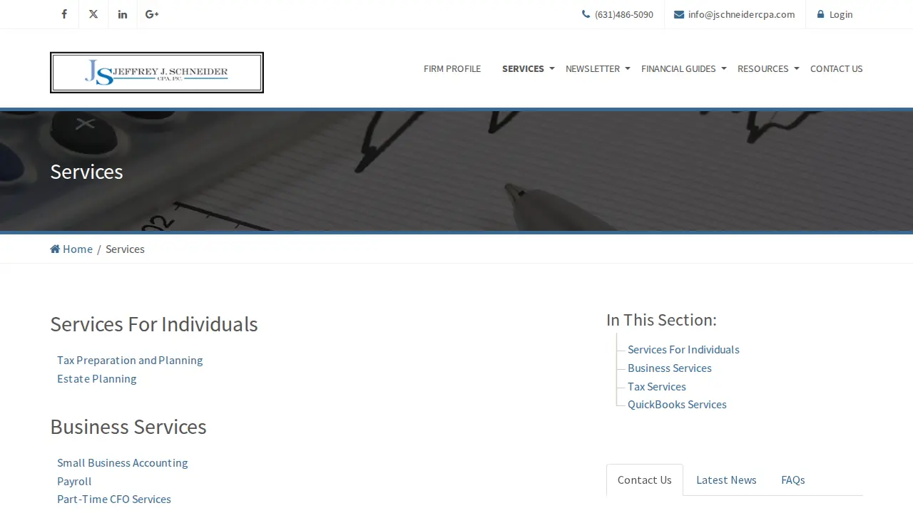 Jeffrey J. Schneider, CPA, P.C. page