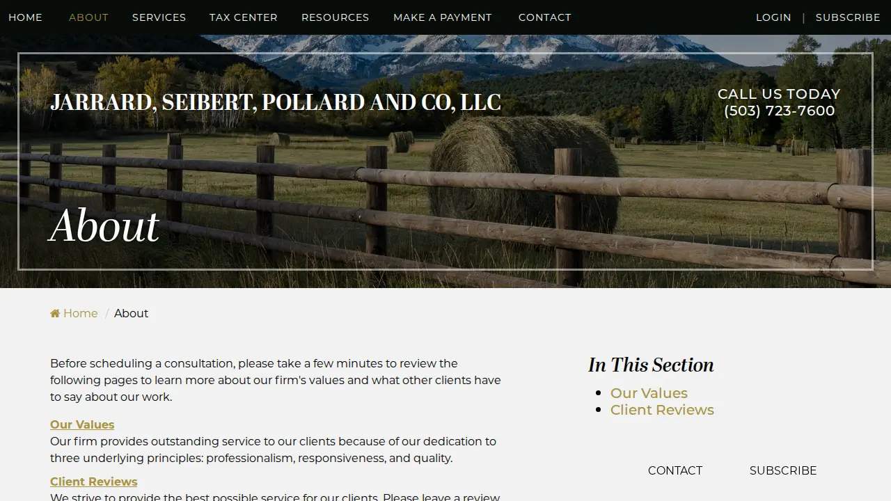 JSP Accountants, an Archer Lewis firm page