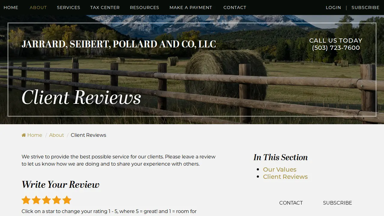 JSP Accountants, an Archer Lewis firm page