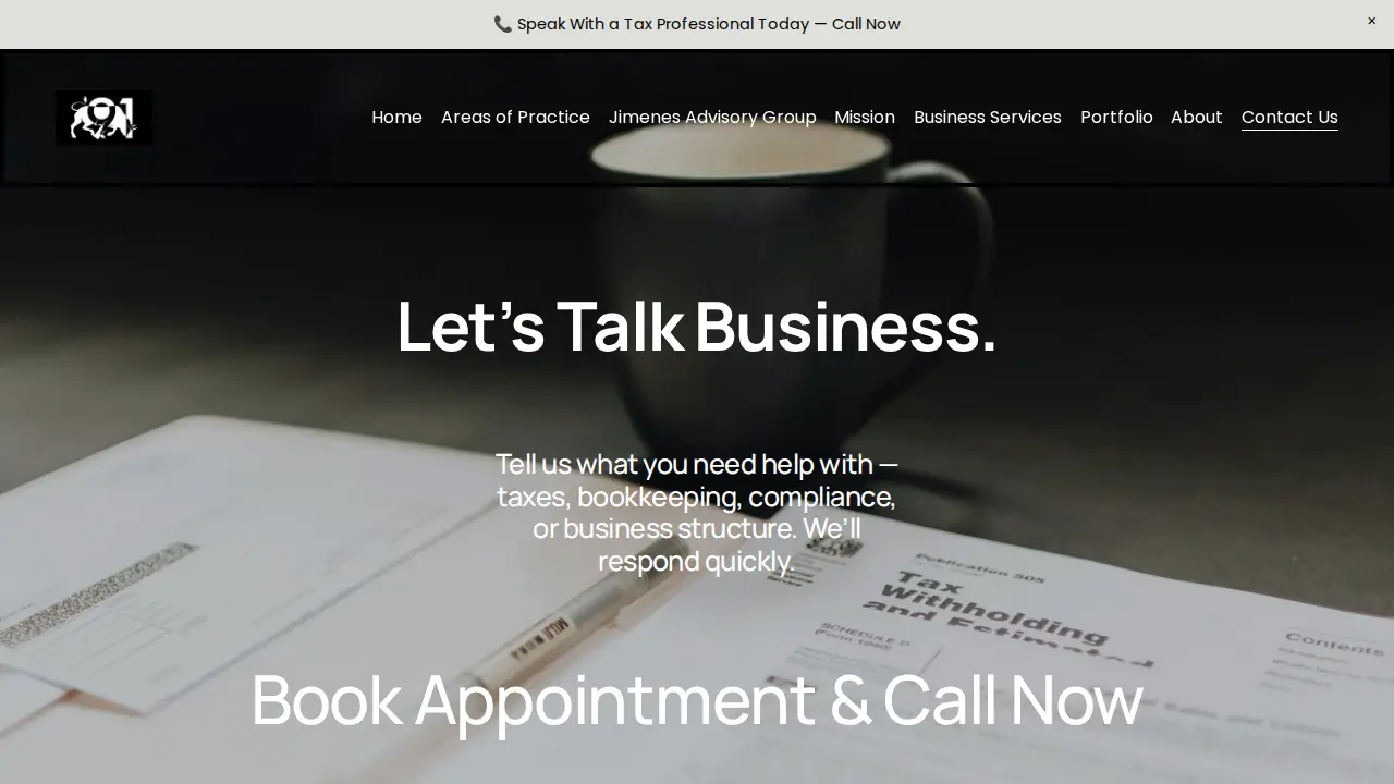 JIMENES TAX PRO INC page
