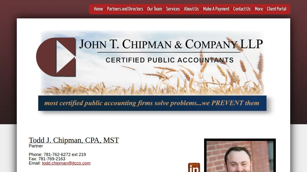 John T Chipman & Co LLP page