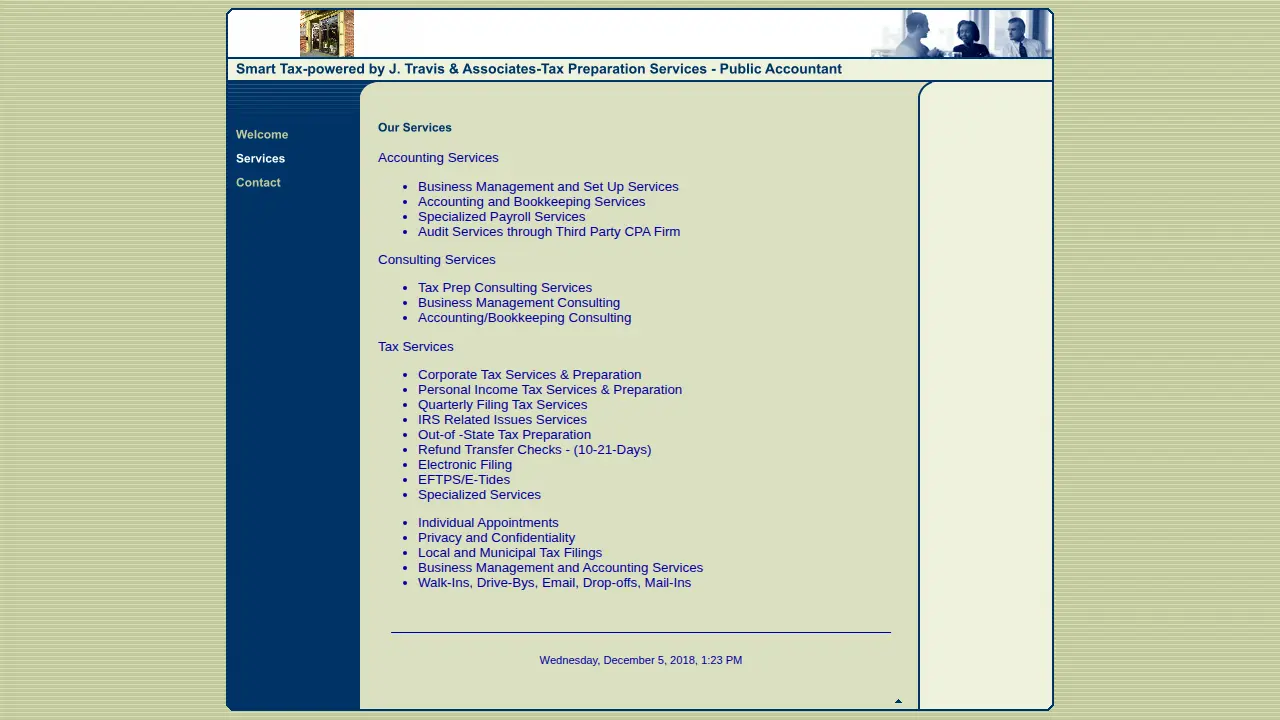 J. Travis & Associates page