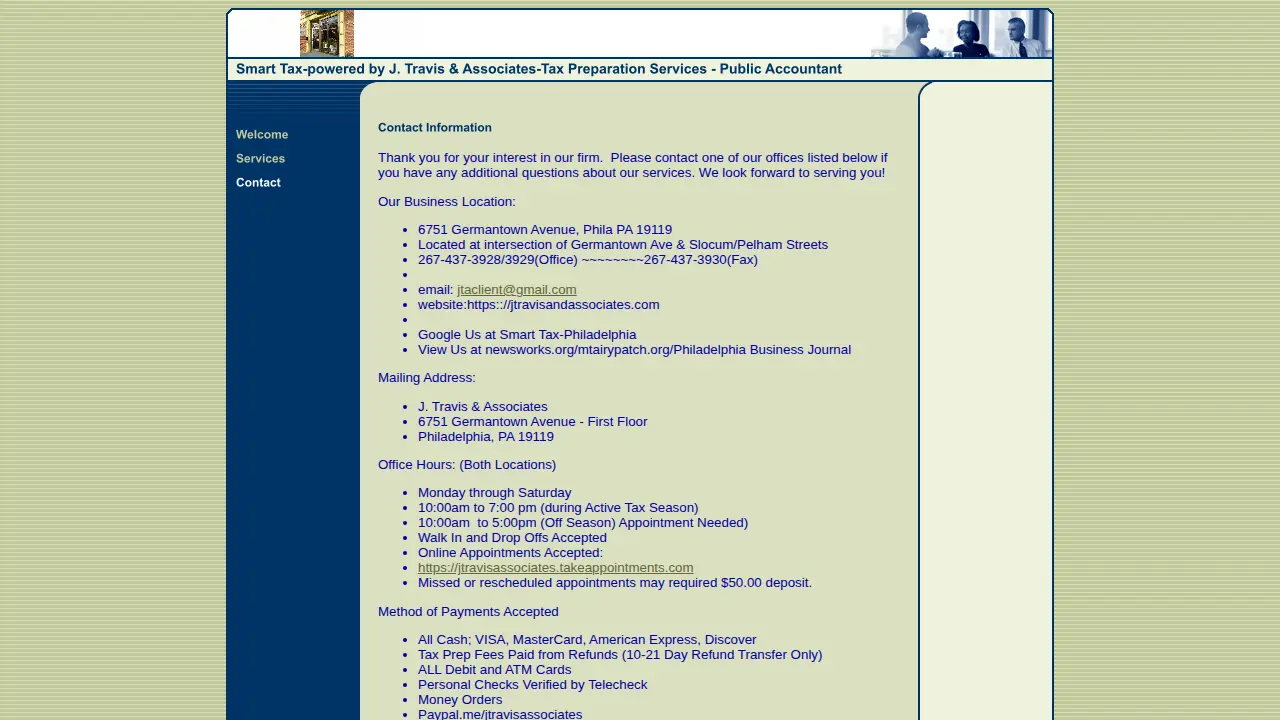 J. Travis & Associates page