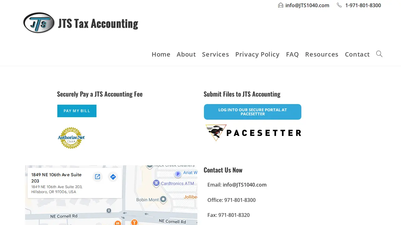JTS Tax Accounting LLC page