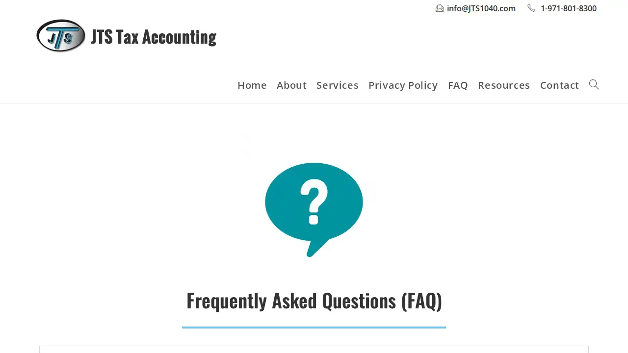 JTS Tax Accounting LLC page