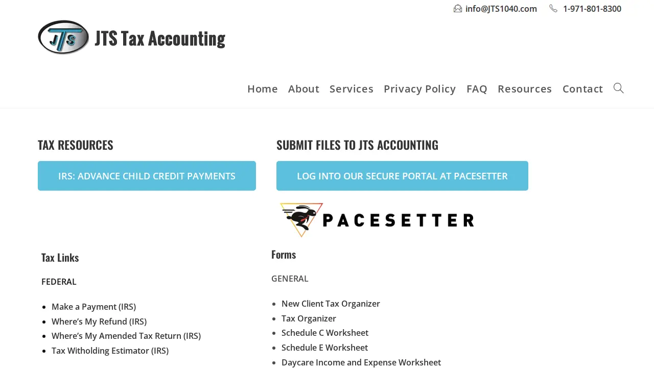JTS Tax Accounting LLC page