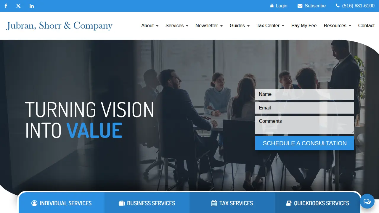 Jubran, Shorr & Company page