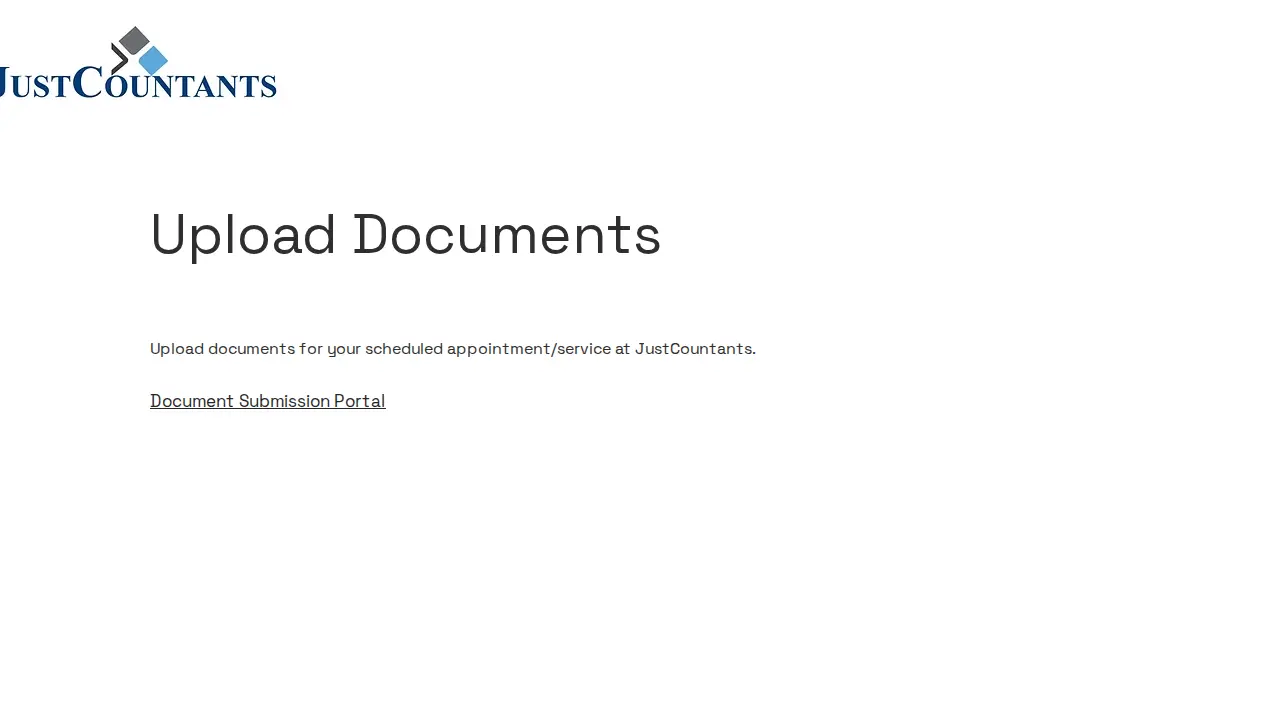 JustCountants page