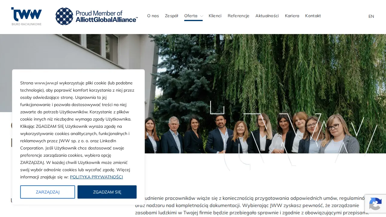 JWW Accounting Office page