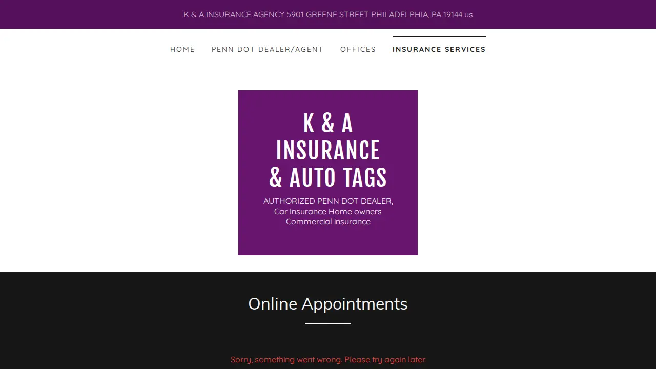 K and A Auto Tags, License & Registration Renewal - #1 page