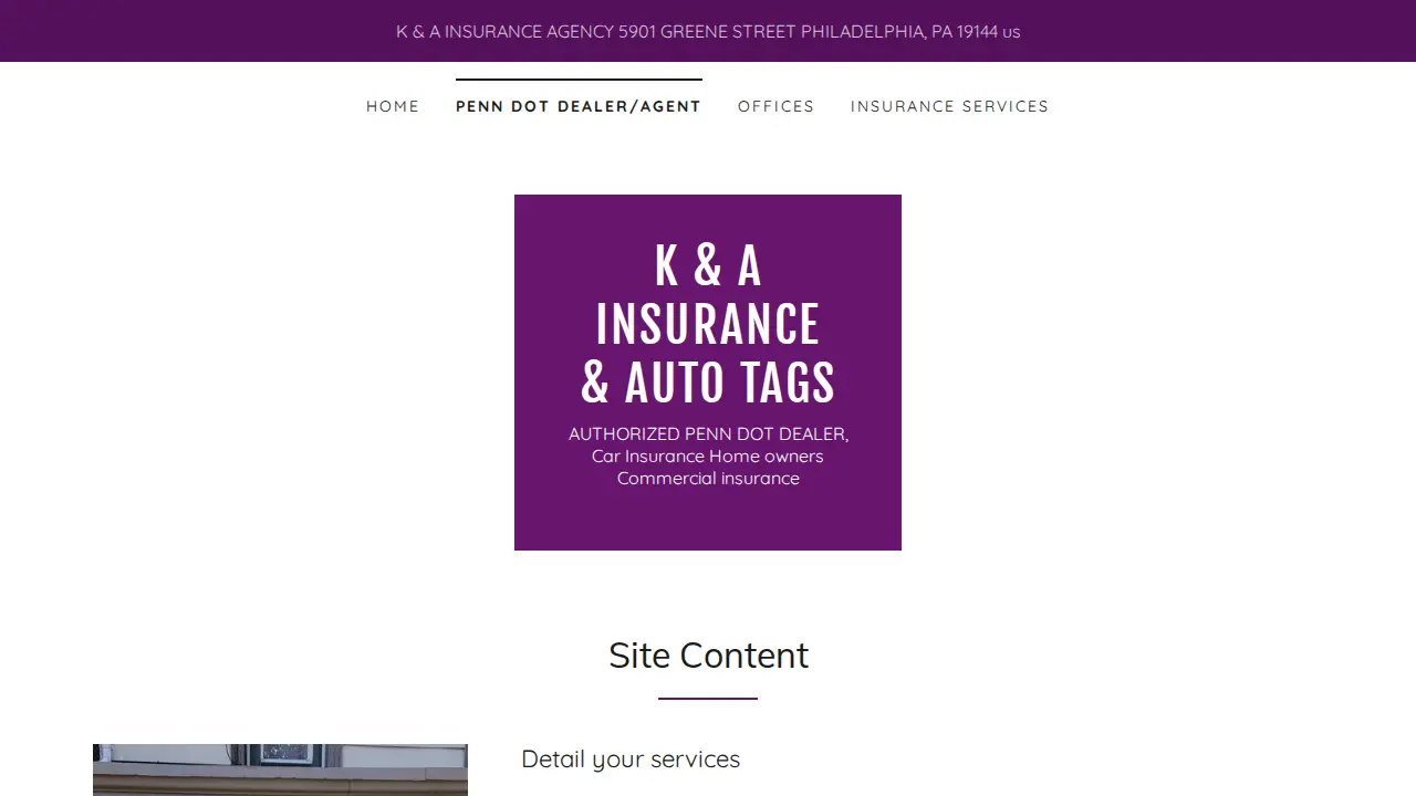 K and A Auto Tags, License & Registration Renewal - #1 page